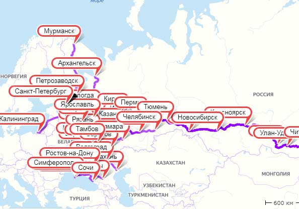 Перевозки из Санкт-Петербурга по России и перевозки в Санкт-Петербург